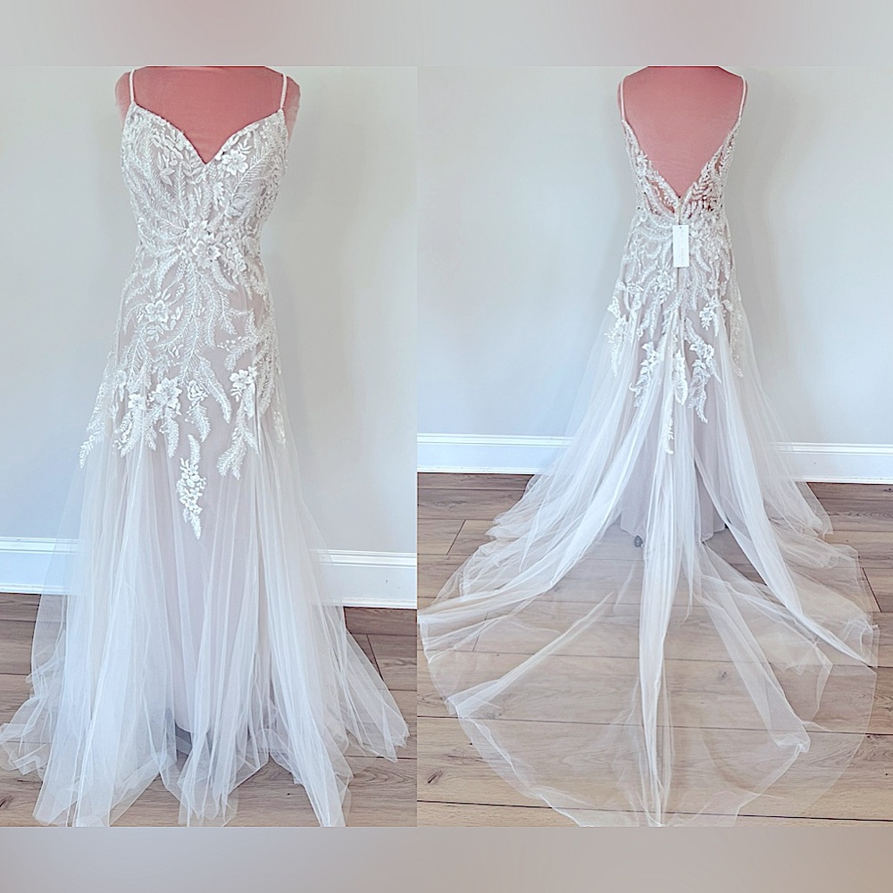 NWT ALLURE BRIDALS 9961 Beaded Wedding Dress Sz 12